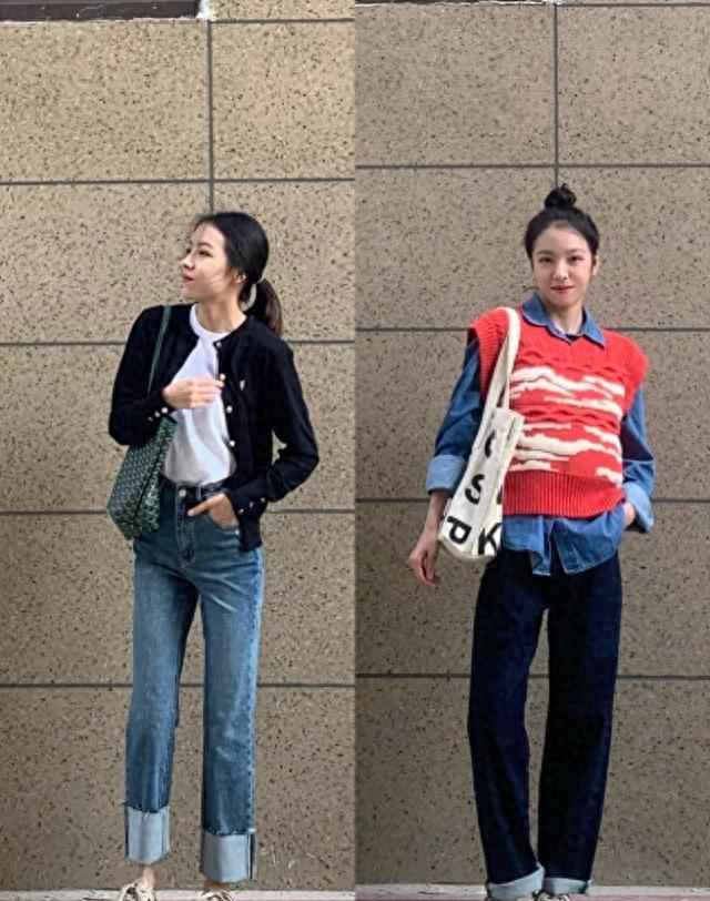 牛仔裤最新拼接设计展示