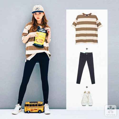 棕色短袖的万能裤装搭配指南 穿出高级感就这么简单  第1张